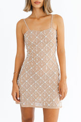 Arabella Hand Beaded Crystal Dress - Oceanus Swimwear