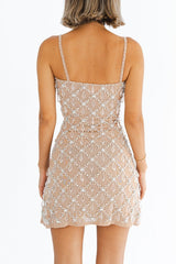 Arabella Hand Beaded Crystal Dress - Oceanus Swimwear