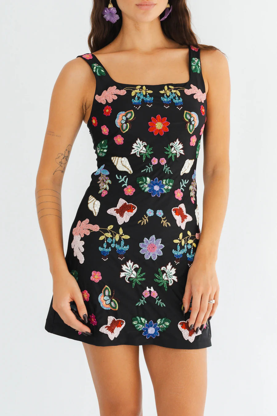 Marina Reef Dress - Black