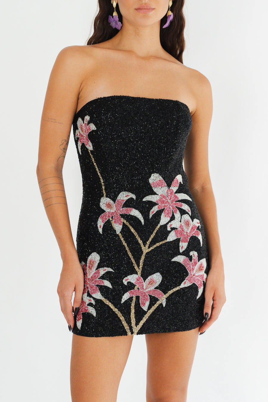 Kylie Floral Beadeau Dress