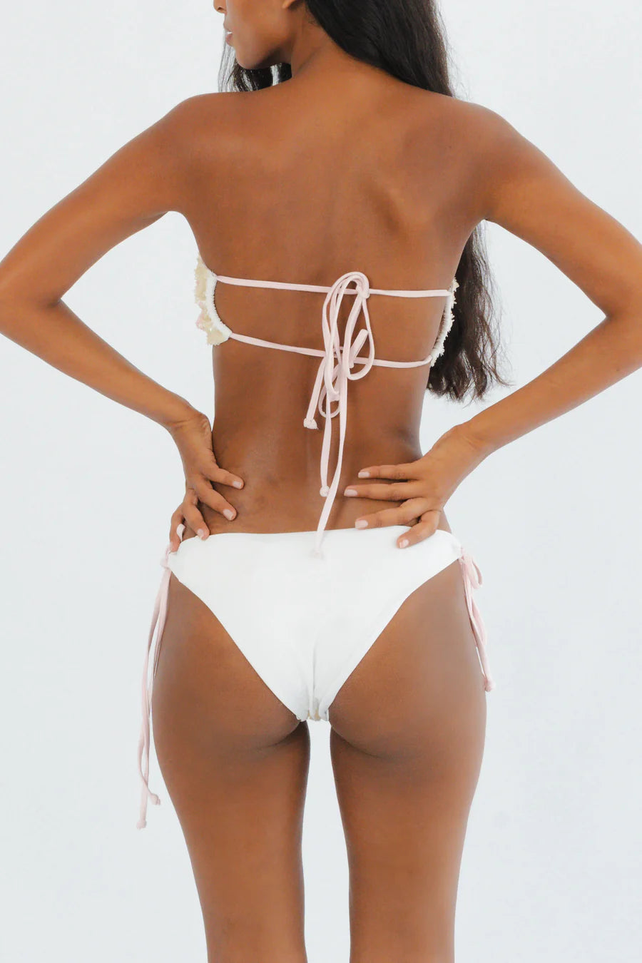 Mia Bikini Bottom White - Oceanus Swimwear