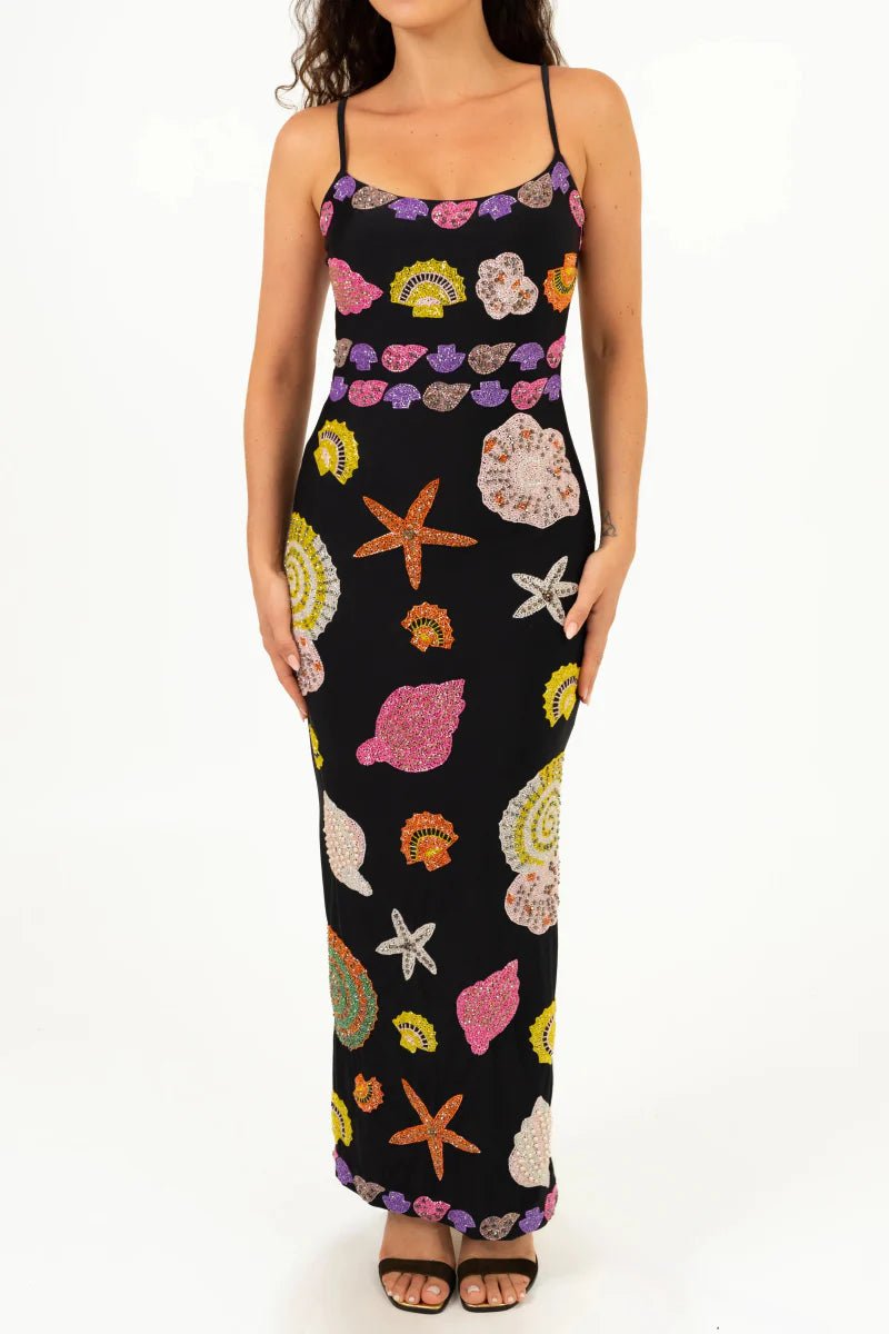 New York Strapped Dress - Black - Oceanus Swimwear