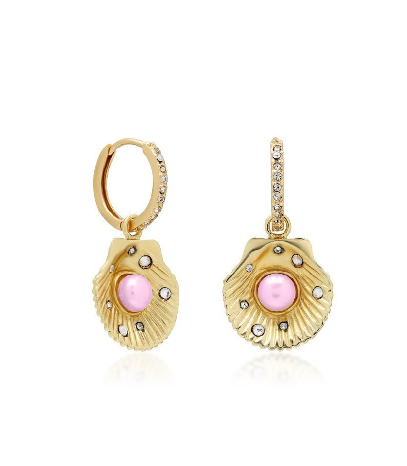 Sea Shell Pearl Earrings