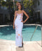 Crescent Shell Long Dress Lilac