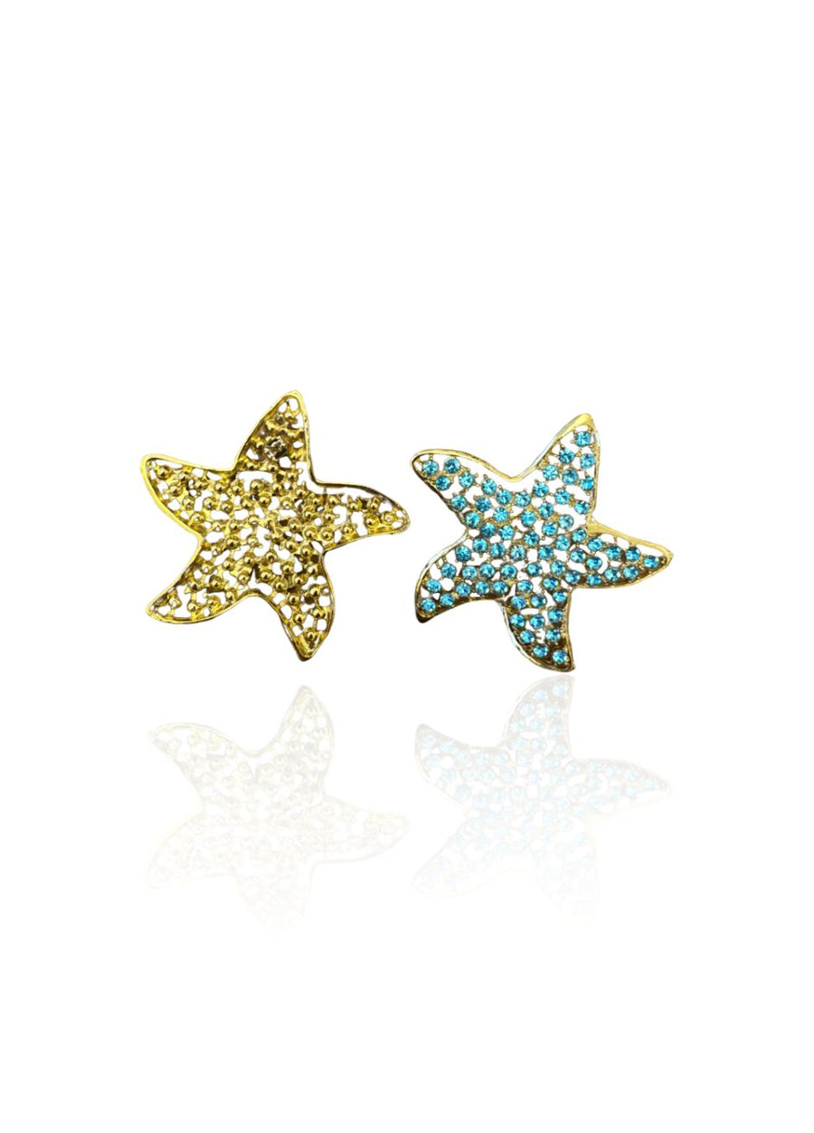 Stella's Blue Starfish Earrings