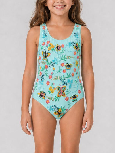Alabama Floral Kids Swimsuit Multi Colour