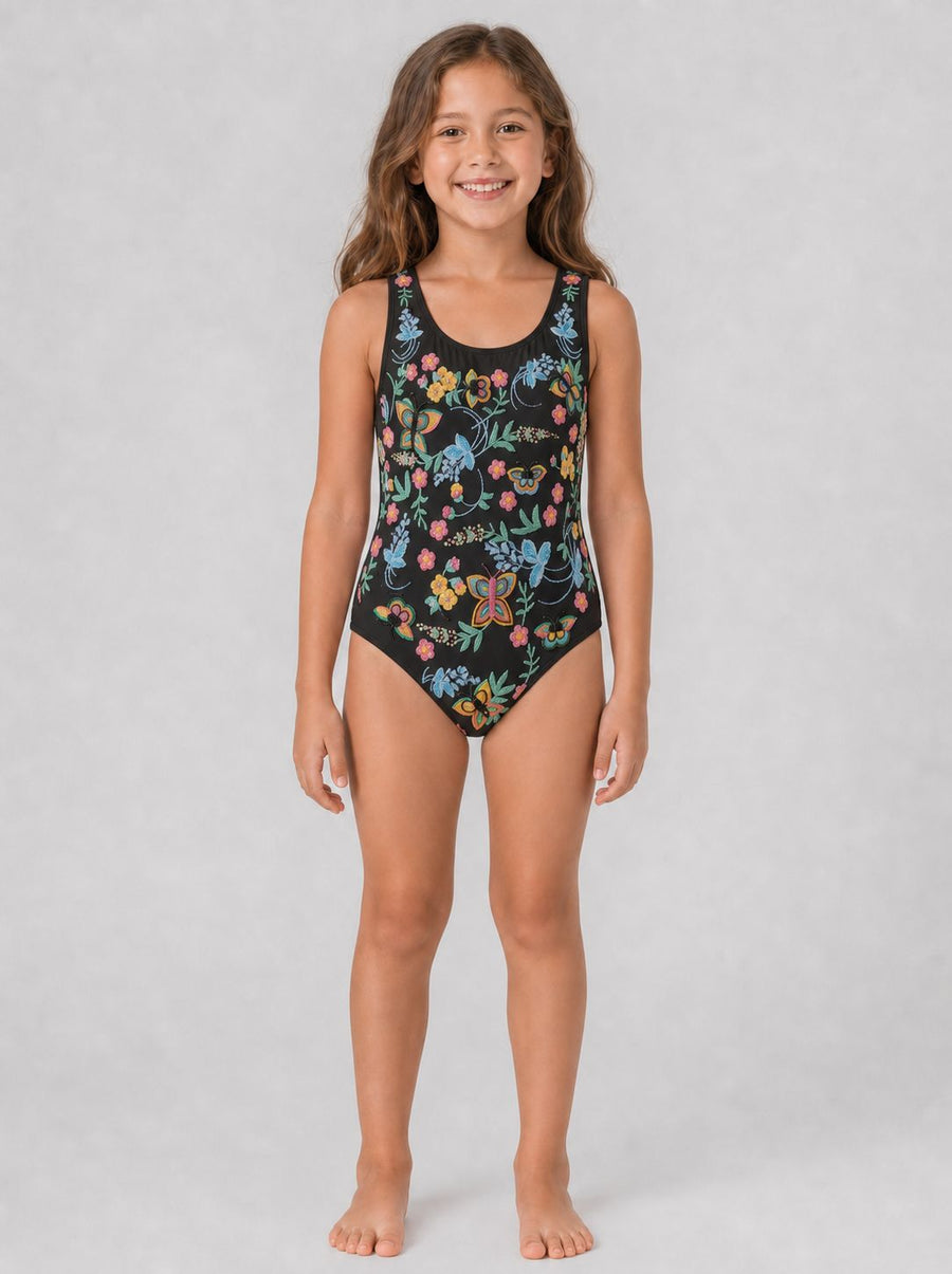 Alabama Floral Kids Swimsuit Multi Colour