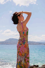 Safari Garden Beaded Maxi Dress
