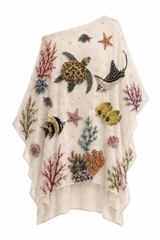 Sea Fantasy Pastel Multi Color Kaftan
