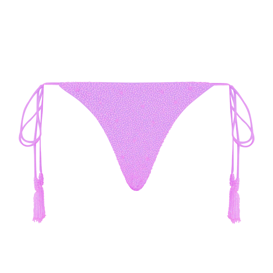 Nixie Tropical Low Coverage Bikini Bottoms Pink