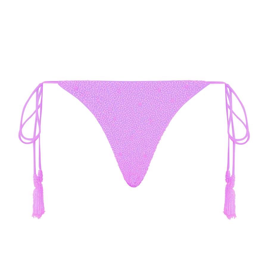 Nixie Tropical Low Coverage Bikini Bottoms in purple