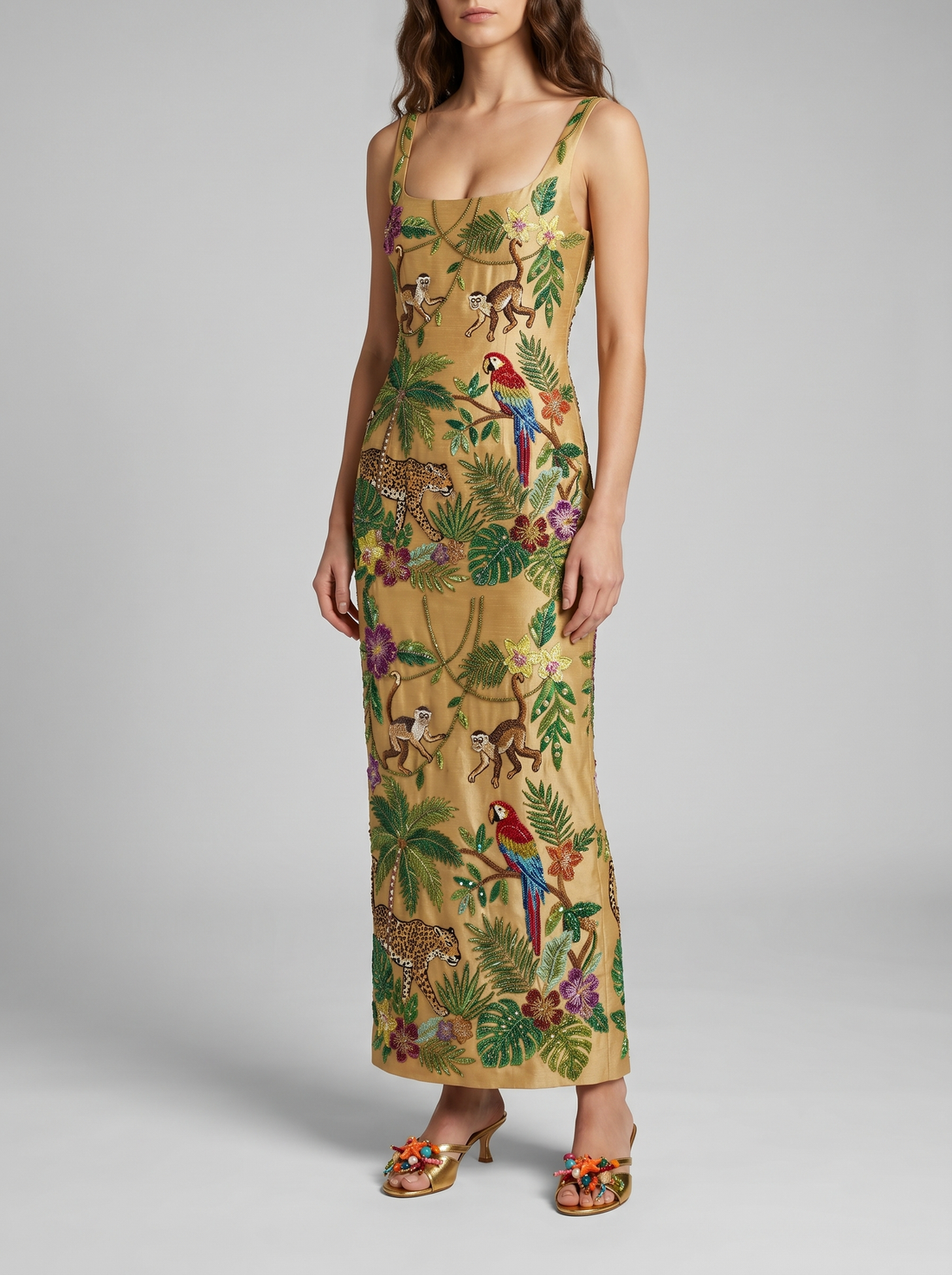 Tropica Gold Maxi Dress