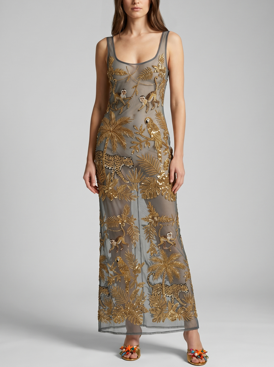 Zola Maxi Mesh Dress