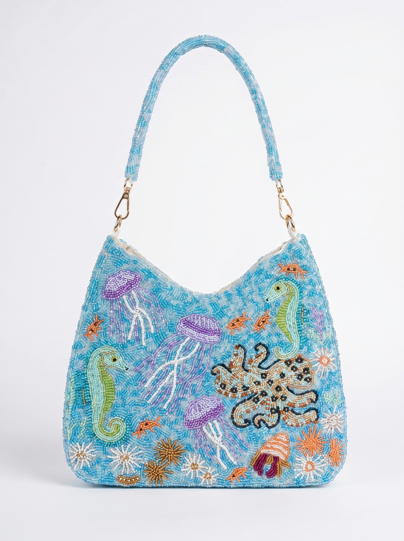 Jellyfish Blue Hand Bag