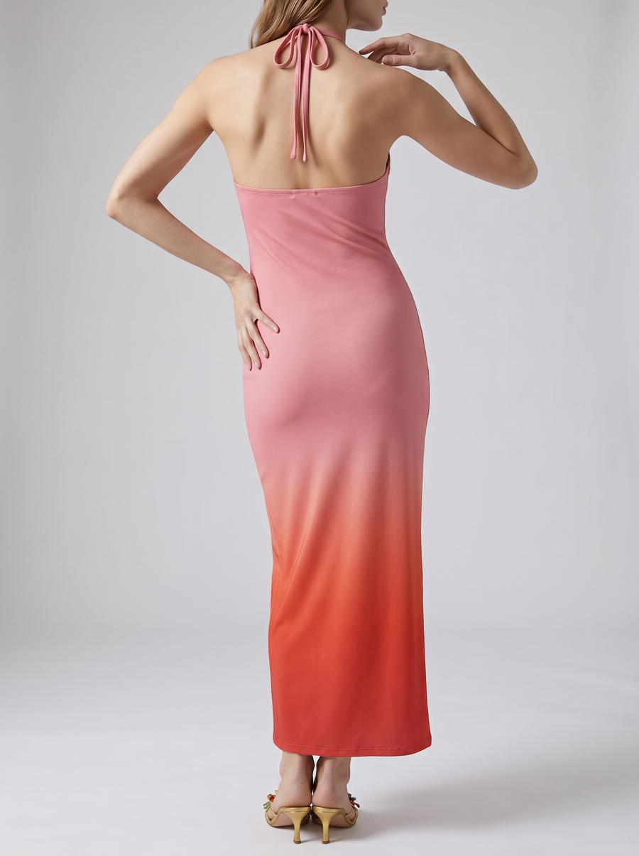 Coastal Glow Ombre Maxi Dress