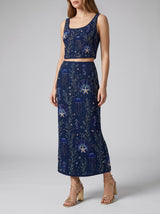 Reya Co-ord Top in Navy
