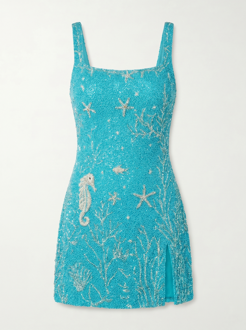 Azure Reef Mini Dress