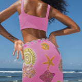 New York Hand - Embroidered Skirt - Oceanus Swimwear