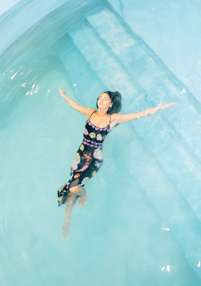 New York Strapped Dress - Black - Oceanus Swimwear