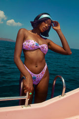 Quinn Clasp Closure Bikini Top Lilac - Oceanus Swimwear