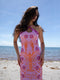 Lobster Pink long Dress