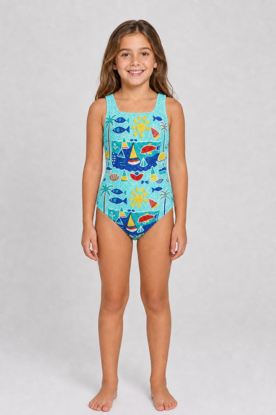 Lume Swell Kids Swimsuit Multi Colour
