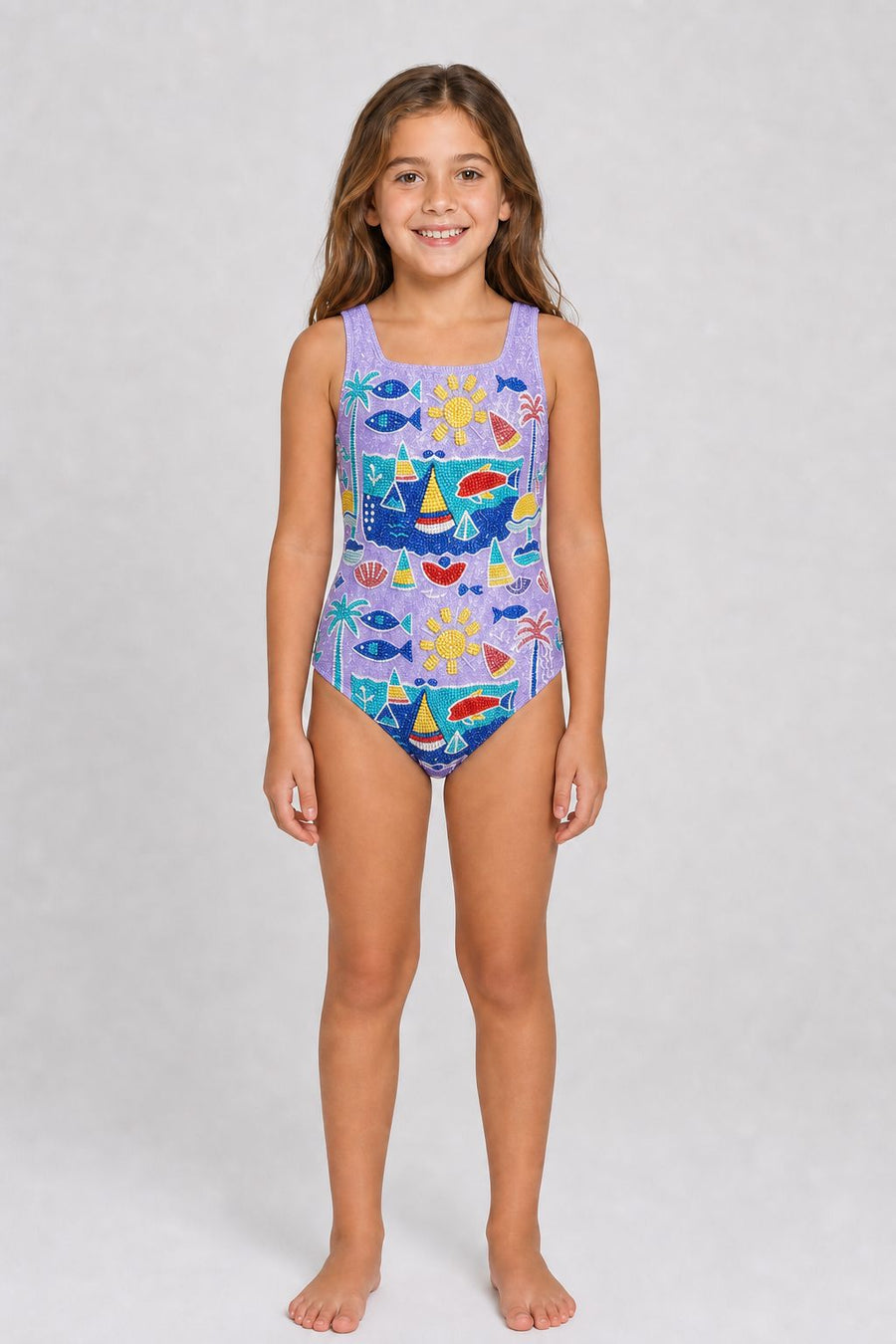 Lume Swell Kids Swimsuit Multi Colour
