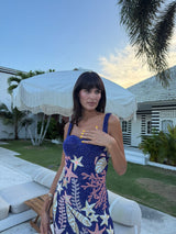 Starfish and Shell Navy Dress