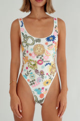Sunny Snake Beaded Swimsuit video