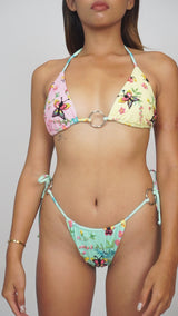 A 360 degree view of Kehlani Exclusive Print Bikini in Multi-Colour