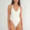 Calliope V Scoop One Piece Swimsuit White