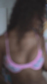 A 360 degree view of Los Angeles Hand-Embroidered Underwire Pink