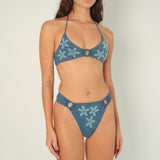 360 degree view of Mia's Marina Hand beaded Bikini