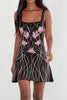 Malibu Floral Dress Black 360 degree view