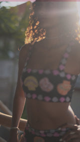 New York Hand-Embroidered Top Multi Colour