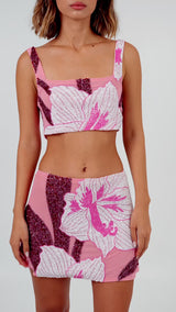 Delilah Beaded Co-ord Top Oceanus x By Poppy