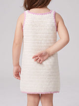 Shell White Crochet Kids Dress