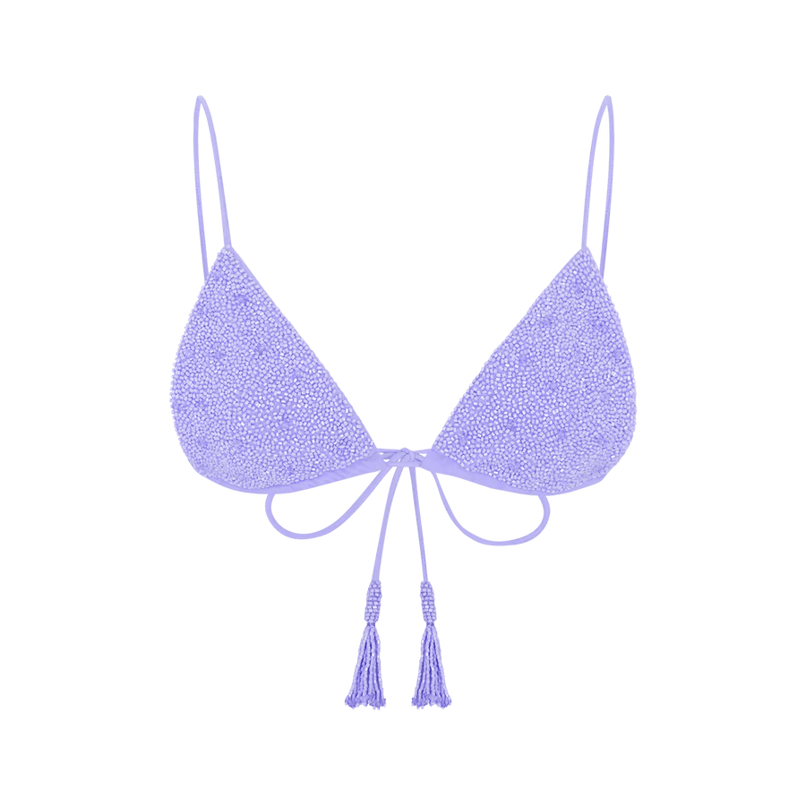 Nixie Triangle Shape Bikini Top Yellow