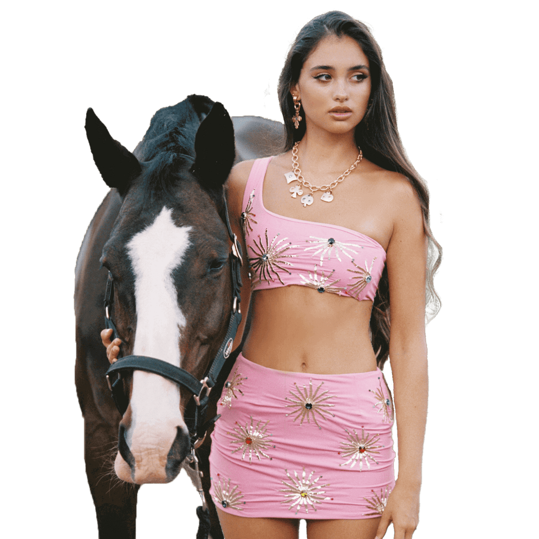 Callie Co-ord Pink Top