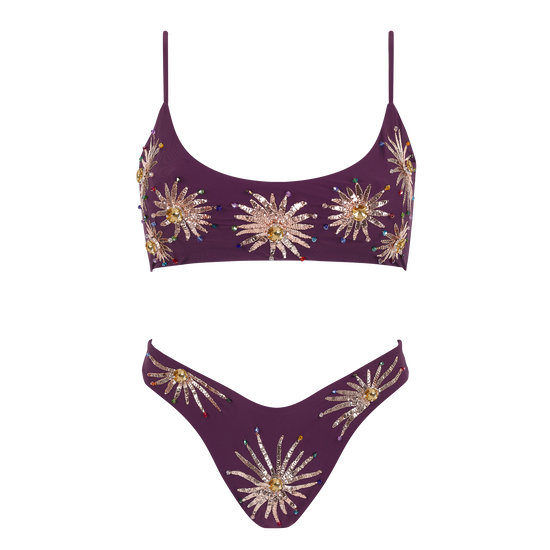 Callie Bikini Plum - Oceanus Swimwear