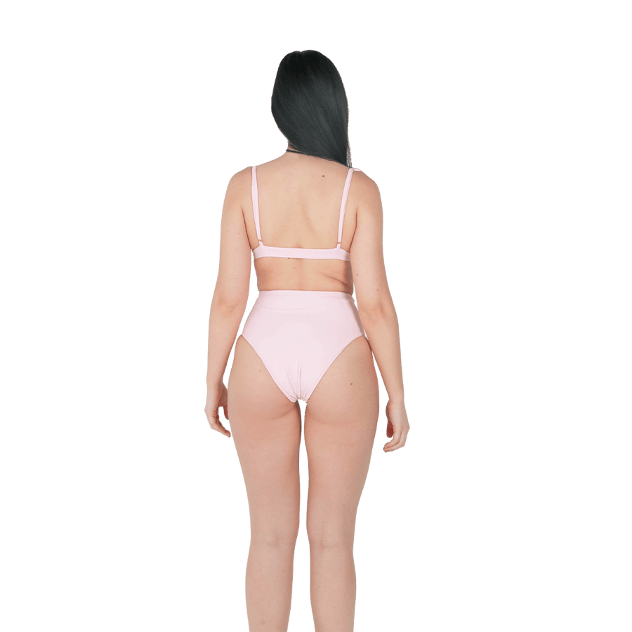 Ursula Bikini Light Pink Top - Velvet - Oceanus Swimwear