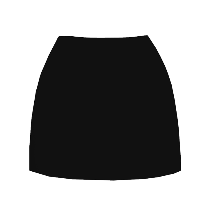 Callie Co-ord Luxe Mini Skirt Black