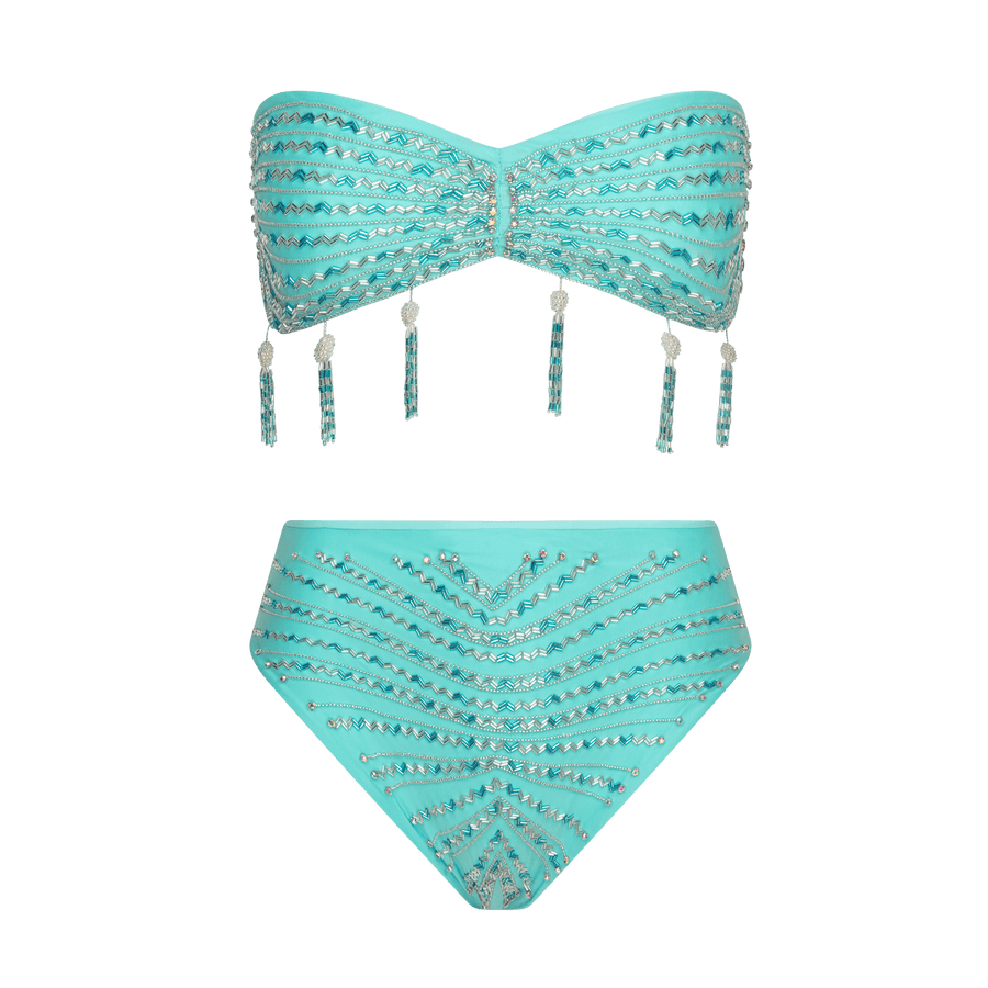 Lara Bikini Blue Bottoms - Oceanus Swimwear