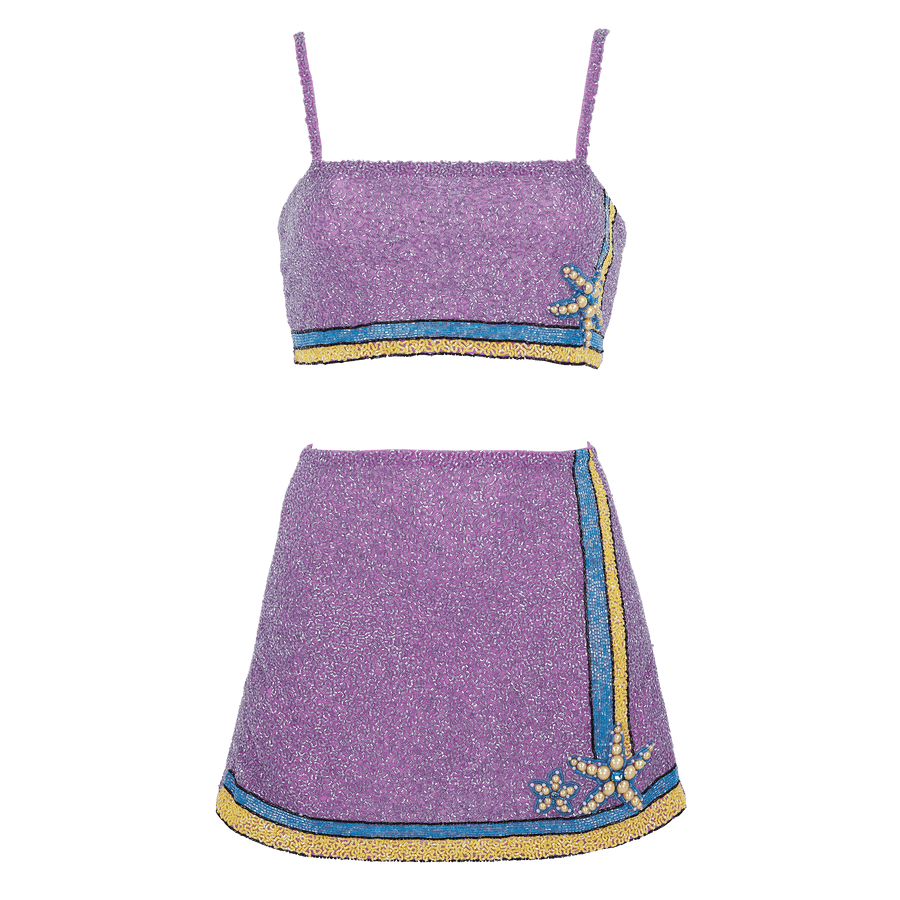 Monni Co-ord Purple - Oceanus Swimwear