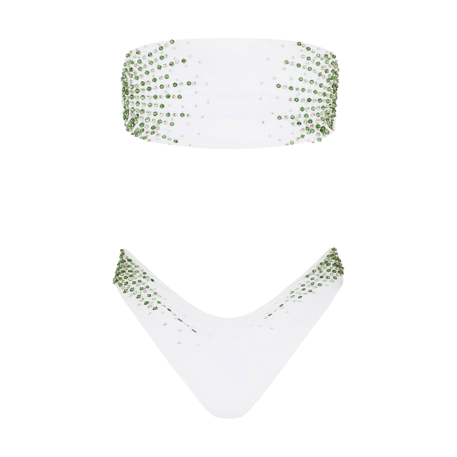 Ophelia Bikini White Top - Oceanus Swimwear