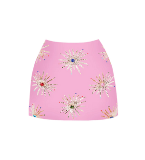 Callie Co-ord Skirt Pink - Oceanus Swimwear