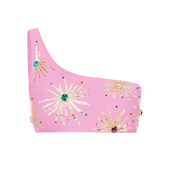 Callie Co - ord Pink Top - Oceanus Swimwear