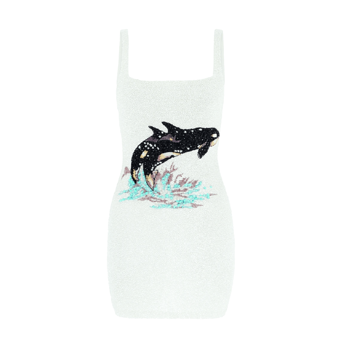 Cute Sea Animals Killer Whale Angler Fish Women's Summer Dress